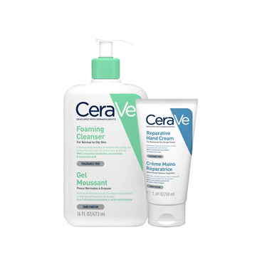 Cerave Eid Kit Foaming Cleanser 473 ml + Hand Cream 50 g